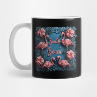 Miami - South Beach (Pink Flamingos) Mug